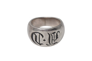 CHROME HEARTS クロムハーツ CH SEAL STAMP シールスタンプリング 指輪 SV925 サイズ15.5号 重量約16.3g 美品 中古 4c076685