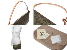 Load image into Gallery viewer, 新品同様 LOUIS VUITTON ルイヴィトン アクセポ ポシェット アクセソワール M92191 モノグラムグラフィティ スト付き グリーン 中古 63798