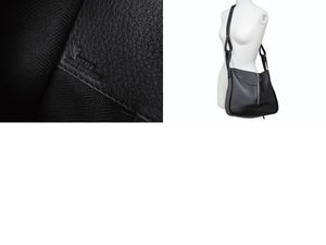 極美品 LOEWE ロエベ ハンモックバッグ スモール ショルダーバッグ エンボス加工 2way レザー ブラック シルバー金具 中古 4b003003