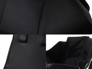 極美品 LOEWE ロエベ ハンモックバッグ スモール ショルダーバッグ エンボス加工 2way レザー ブラック シルバー金具 中古 4b003003