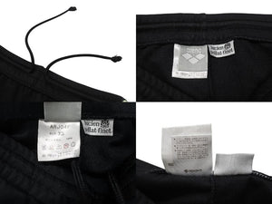 lucien pellat finet ルシアンペラフィネ スラックス ジャージ 大麻柄 ARJ04F ポリエステル ブラック グリーン サイズXS 美品 中古 4b006338