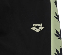lucien pellat finet ルシアンペラフィネ スラックス ジャージ 大麻柄 ARJ04F ポリエステル ブラック グリーン サイズXS 美品 中古 4b006338