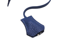 Load image into Gallery viewer, 極美品 HERMES エルメス クロシェット カデナ キー セット ヴォーエプソン ブルーアガット シルバー金具 中古 4b006286