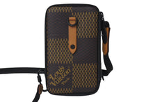 画像をギャラリービューアに読み込む, 新品未使用品 LOUIS VUITTON ルイヴィトン NIGO コラボ ダブルフォンポーチ ダミエジャイアント N40377 ブラウン 中古 4c075861