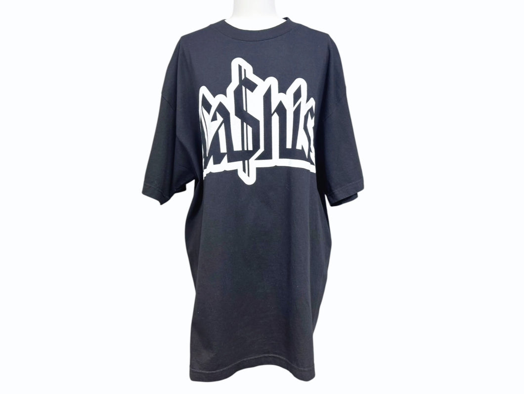 VINTAGE ヴィンテージ SHADY LTD EMINEM プロモTシャツ 半袖Tシャツ 入手困難 GANGSTA ブラック ホワイト サイズL 美品 中古 4b005406