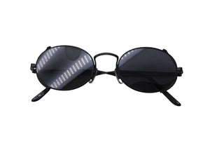 同様同様 Jean Paul GAULTIER ジャンポールゴルチェ ラウンドサングラス 55-3175 メタルブラック サイズ49□20 中古 4c070314 
