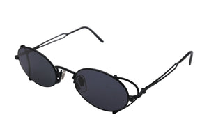 同様同様 Jean Paul GAULTIER ジャンポールゴルチェ ラウンドサングラス 55-3175 メタルブラック サイズ49□20 中古 4c070314 