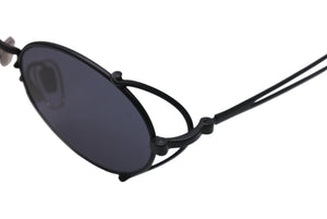 同様同様 Jean Paul GAULTIER ジャンポールゴルチェ ラウンドサングラス 55-3175 メタルブラック サイズ49□20 中古 4c070314 