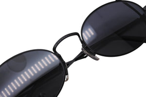同様同様 Jean Paul GAULTIER ジャンポールゴルチェ ラウンドサングラス 55-3175 メタルブラック サイズ49□20 中古 4c070314 