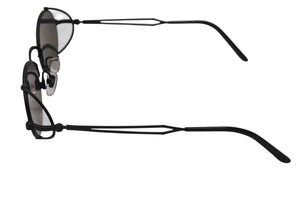 同様同様 Jean Paul GAULTIER ジャンポールゴルチェ ラウンドサングラス 55-3175 メタルブラック サイズ49□20 中古 4c070314 