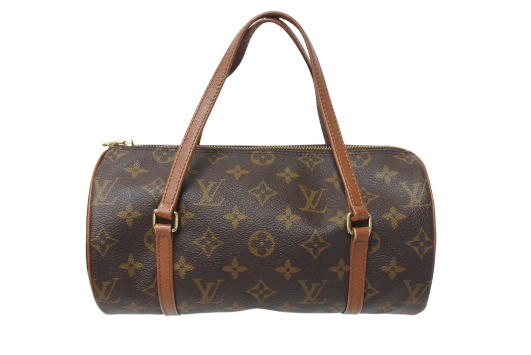 LOUIS VUITTON ルイヴィトン モノグラム パピヨン26 ハンドバッグ ブラウン ゴールド金具 M51386 美品 中古 4c070583