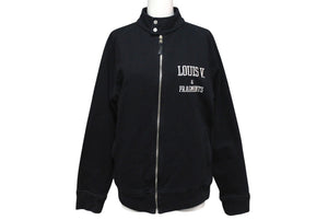 LOUIS VUITTON × FRAGMENT DESIGN ルイヴィトン フラグメント 17AW エンブロイダリー ブルゾン ブラック ロゴ RM172M JIU HDY31W サイズM 美品 中古 4c071532