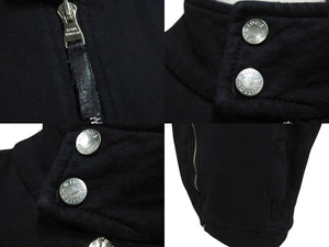 LOUIS VUITTON × FRAGMENT DESIGN ルイヴィトン フラグメント 17AW エンブロイダリー ブルゾン ブラック ロゴ RM172M JIU HDY31W サイズM 美品 中古 4c071532