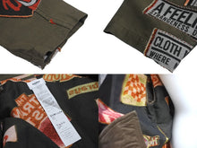 Load image into Gallery viewer, DOUBLET ダブレット STICKERS JAQUARD COAH JACKET ステッカー コーチジャケット サイズ S カーキ 美品 中古 4c071560