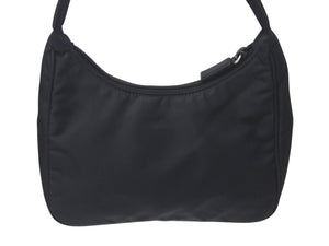 PRADA プラダ ホーボー ハンドバッグ ワンショルダーバッグ MV515 トライアングルロゴ ナイロン ブラック 美品 中古 4c072843 