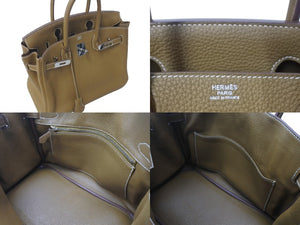 極美品 HERMES エルメス BIRKIN バーキン30 ブラウン系 トゴ シルバー金具 T刻印 中古 4c073523