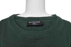 BALENCIAGA バレンシアガ レイヤード Tシャツ UNIS3X グリーン コットン 657059 中古 4c075498