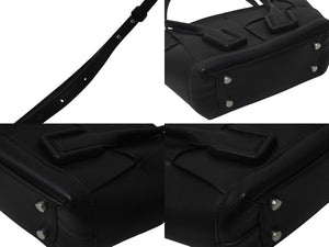 新品未使用 BOTTEGA VENETA ボッテガヴェネタ ミニ ザ アルコ 2wayバッグ ハンドバッグ ショルダーバッグ ブラック シルバー金具 中古 4c075684