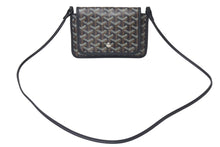 Load image into Gallery viewer, 極美品 GOYARD ゴヤール プリュメ ショルダーバッグ レザー PVC ブラックシルバー金具中古 4c075713