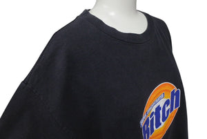VINTAGE ヴィンテージ Bitch ビッチ 半袖Tシャツ TIDEパロディ ブラック オレンジ ブルー サイズL 良品 中古 4c075764 