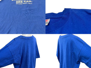 VINTAGE ヴィンテージ GRAND TURK B.W.I グランドターク島 半袖Tシャツ サイズXL レタリングロゴ ブルー 古着 美品 中古 4c075765