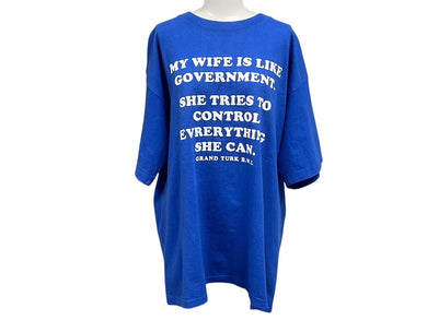VINTAGE ヴィンテージ GRAND TURK B.W.I グランドターク島 半袖Tシャツ サイズXL レタリングロゴ ブルー 古着 美品 中古 4c075765