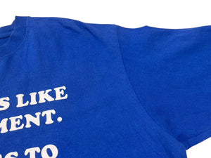 VINTAGE ヴィンテージ GRAND TURK B.W.I グランドターク島 半袖Tシャツ サイズXL レタリングロゴ ブルー 古着 美品 中古 4c075765