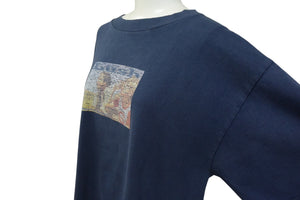 VINTAGE ヴィンテージ 90s Serial Killer シリアルキラー National Lampoon's 半袖Tシャツ サイズL コットン ネイビー 中古 4c075798
