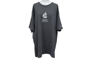 OLD STUSSY オールドステューシー Apple アップル サンプリング 半袖Tシャツ グレー ホワイト サイズXL 美品 中古 4c075820