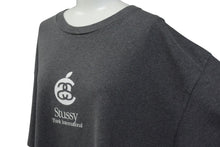 Load image into Gallery viewer, OLD STUSSY オールドステューシー Apple アップル サンプリング 半袖Tシャツ グレー ホワイト サイズXL 美品 中古 4c075820