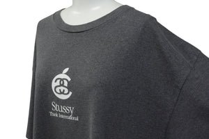 OLD STUSSY オールドステューシー Apple アップル サンプリング 半袖Tシャツ グレー ホワイト サイズXL 美品 中古 4c075820