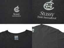 Load image into Gallery viewer, OLD STUSSY オールドステューシー Apple アップル サンプリング 半袖Tシャツ グレー ホワイト サイズXL 美品 中古 4c075820