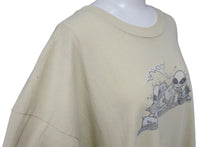 Load image into Gallery viewer, VINTAGE ヴィンテージ DOMANI ドマーニ 宇宙人 エイリアン マリファナ 半袖Tシャツ 古着 ライトベージュ サイズXL 美品 中古 4c075825
