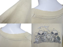 Load image into Gallery viewer, VINTAGE ヴィンテージ DOMANI ドマーニ 宇宙人 エイリアン マリファナ 半袖Tシャツ 古着 ライトベージュ サイズXL 美品 中古 4c075825