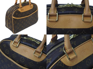 極美品 LOUIS VUITTON ルイヴィトン ハンドバッグ M42228 トゥルーヴィル モノグラム ブラウン ゴールド金具 中古 4c075838