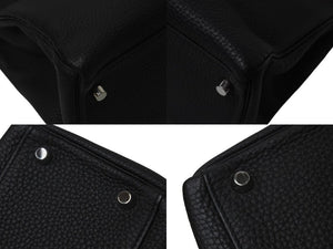 新品同様 HERMES エルメス ケリー32 内縫い ブラック R刻印 トゴ シルバー金具 ハンドバッグ 2WAY 中古 4c075850