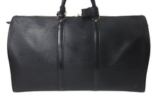 Load image into Gallery viewer, LOUIS VUITTON ルイヴィトン ボストンバッグ キーポル50 M42962 ブラック エピレザー ゴールド金具 美品 中古 4c075877