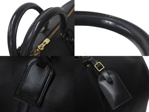 LOUIS VUITTON ルイヴィトン ボストンバッグ キーポル50 M42962 ブラック エピレザー ゴールド金具 美品 中古 4c075877
