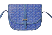 Load image into Gallery viewer, 極美品 GOYARD ゴヤール ベルヴェデールPM ショルダーバッグ ブルー BELVE3PMLTY10CG10P PVC レザー シルバー金具 中古 4c076030