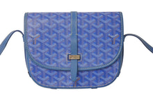 Load image into Gallery viewer, 極美品 GOYARD ゴヤール ベルヴェデールPM ショルダーバッグ ブルー BELVE3PMLTY10CG10P PVC レザー シルバー金具 中古 4c076030