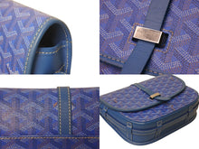 Load image into Gallery viewer, 極美品 GOYARD ゴヤール ベルヴェデールPM ショルダーバッグ ブルー BELVE3PMLTY10CG10P PVC レザー シルバー金具 中古 4c076030