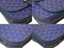 Load image into Gallery viewer, 極美品 GOYARD ゴヤール ベルヴェデールPM ショルダーバッグ ブルー BELVE3PMLTY10CG10P PVC レザー シルバー金具 中古 4c076030