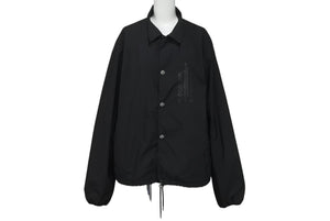 CHROME HEARTS クロムハーツ オールドイングリッシュ コーチ ジャケット ブラック ポリエステル ナイロン プリント サイズL 美品 中古 4c076109