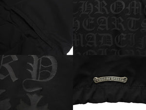 CHROME HEARTS クロムハーツ オールドイングリッシュ コーチ ジャケット ブラック ポリエステル ナイロン プリント サイズL 美品 中古 4c076109