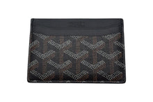 Load image into Gallery viewer, 極美品 GOYARD ゴヤール サン シュルピス カードケース STSULPPMLTY01CL01X レザー PVC ブラック 中古 4c067836