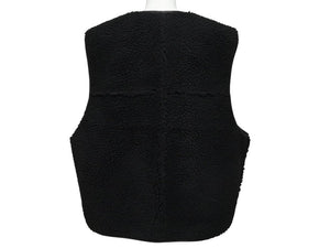 未使用 Supreme シュプリーム 24AW Reversible Faux Shearling Work Vest ベスト ブラック サイズL 中古 4b006274 