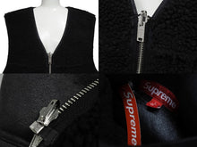 画像をギャラリービューアに読み込む, 未使用 Supreme シュプリーム 24AW Reversible Faux Shearling Work Vest ベスト ブラック サイズL 中古 4b006274 