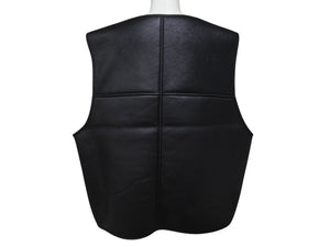 未使用 Supreme シュプリーム 24AW Reversible Faux Shearling Work Vest ベスト ブラック サイズL 中古 4b006274 