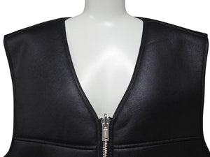未使用 Supreme シュプリーム 24AW Reversible Faux Shearling Work Vest ベスト ブラック サイズL 中古 4b006274 