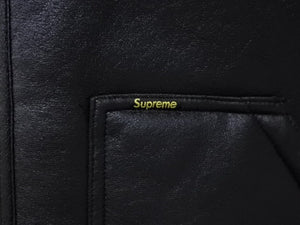 未使用 Supreme シュプリーム 24AW Reversible Faux Shearling Work Vest ベスト ブラック サイズL 中古 4b006274 